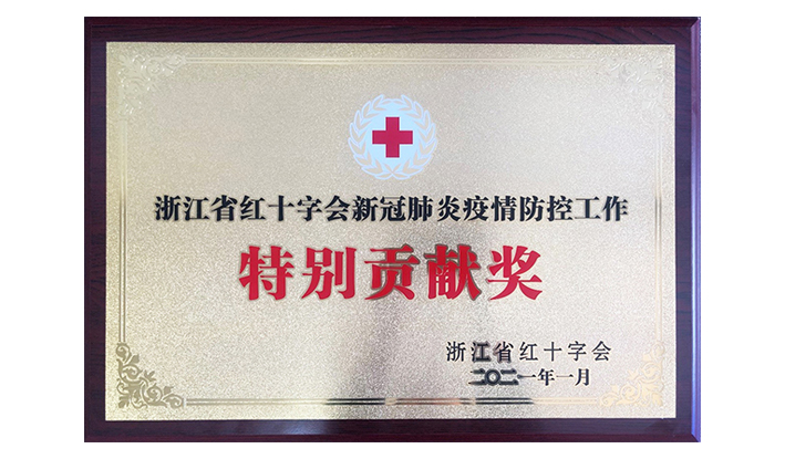 浙江省红十字会授予爱体育网页版-爱体育aitiyu（中国）“新冠疫情防控特别贡献奖”